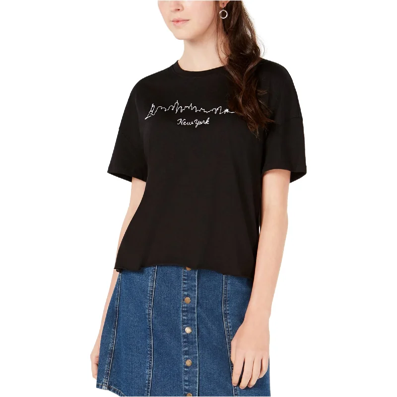 Tasseled T-ShirtsCarbon Copy Womens New York Embellished T-Shirt