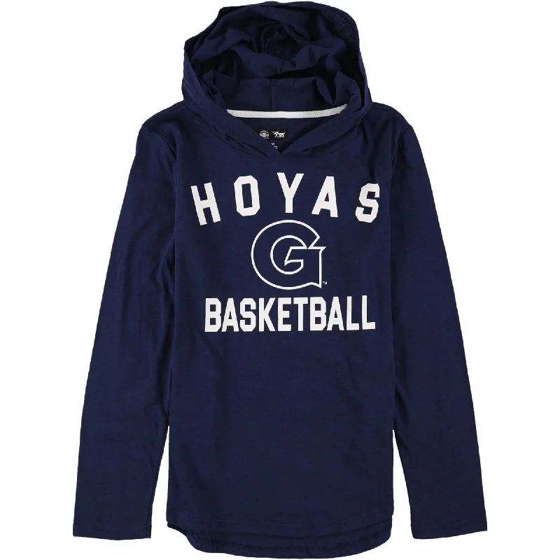 Sleep T-ShirtsG-III Sports Womens Georgetown Hoyas Hooded Graphic T-Shirt, Blue, Medium