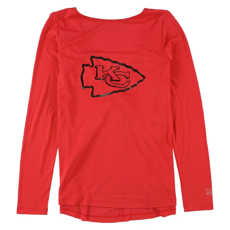 Ribbed Cuff T-ShirtsG-III Sports Womens Kansas City Chiefs Graphic T-Shirt, Red, Small