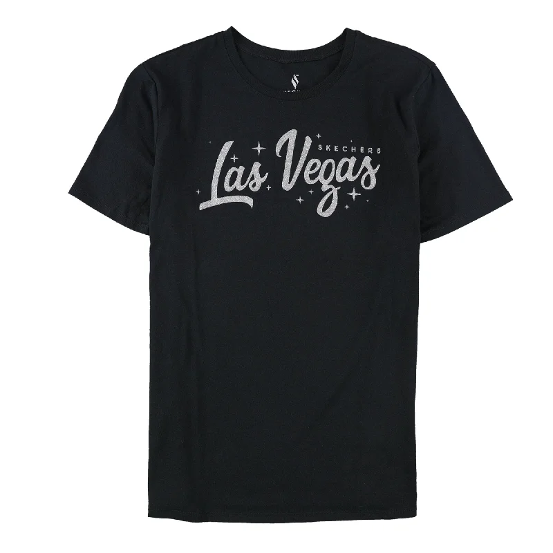 Compression T-ShirtsSkechers Womens Las Vegas Graphic T-Shirt, Black, Small