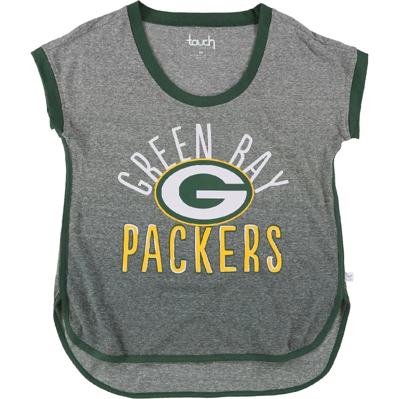 Leather-Paneled T-ShirtsTouch Womens Green Bay Packers Graphic T-Shirt, Grey, Medium