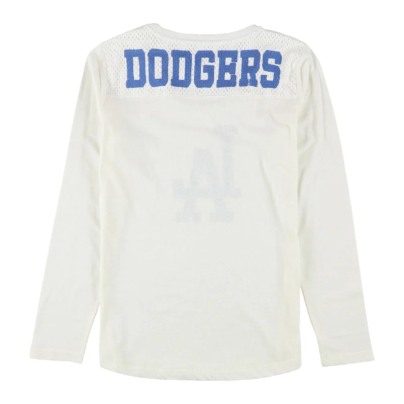 Sleep T-ShirtsTouch Womens LA Dodgers Logo Graphic T-Shirt, Off-White, Medium