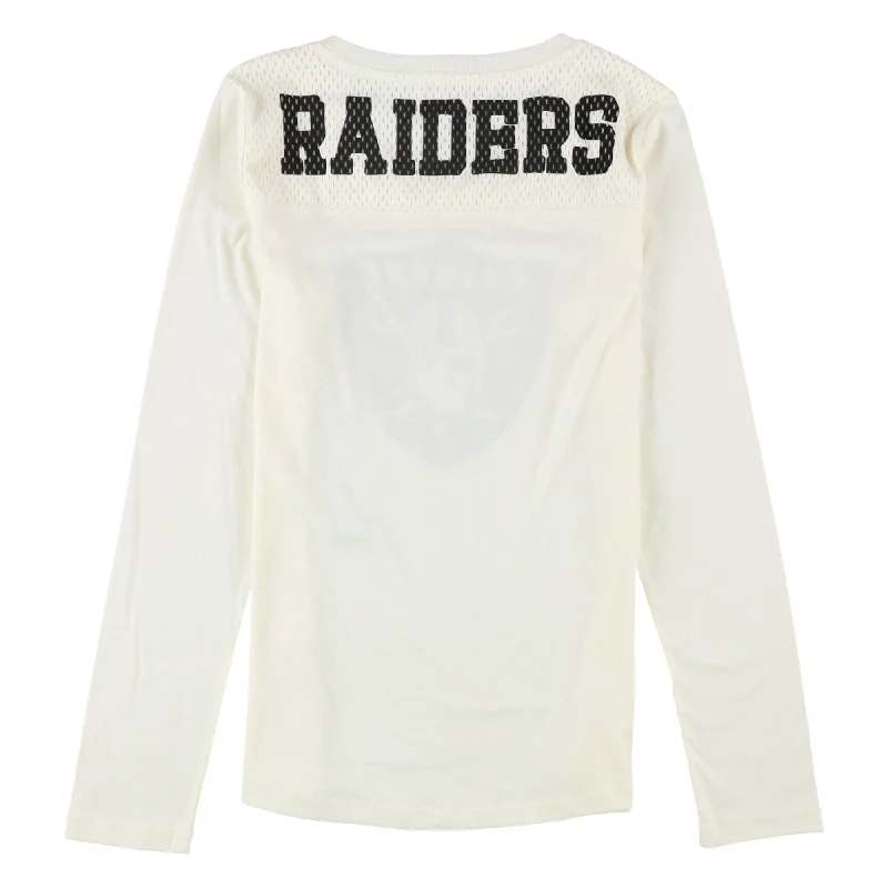 Distressed T-ShirtsTouch Womens Raiders Logo Graphic T-Shirt