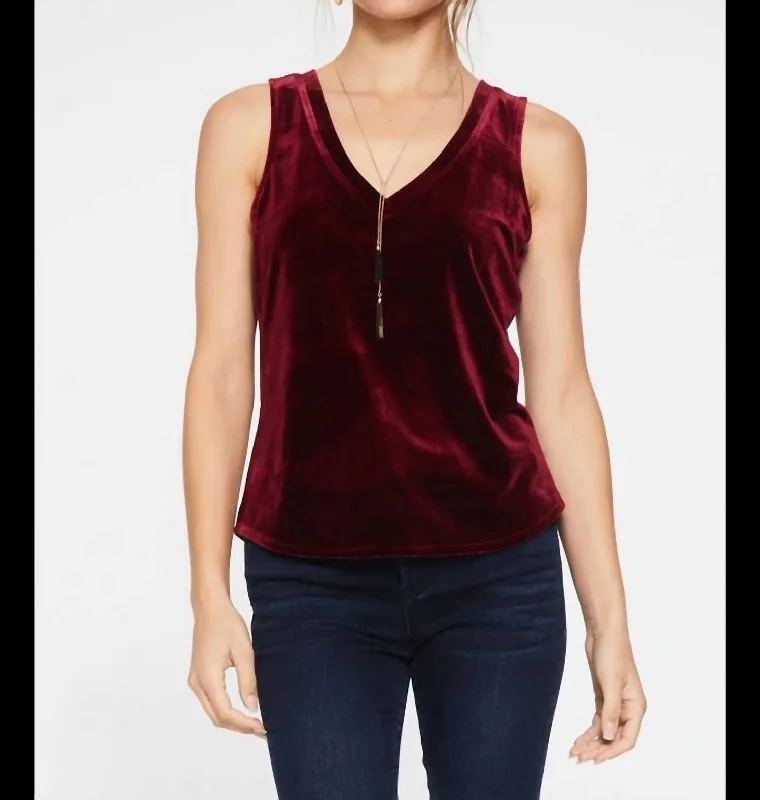 Acacia Tank In Tawny PortLightweight vest