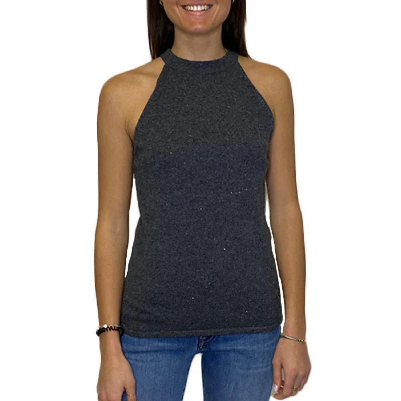 Angelina Tank Top In BlackTrail tee