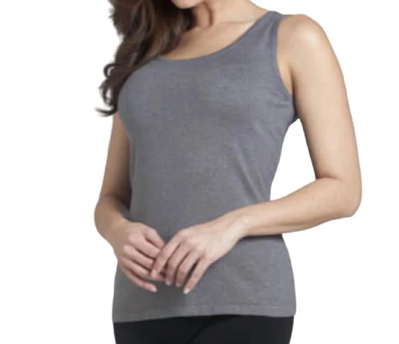 Bra- Friendly Tank In GrayCompression vest