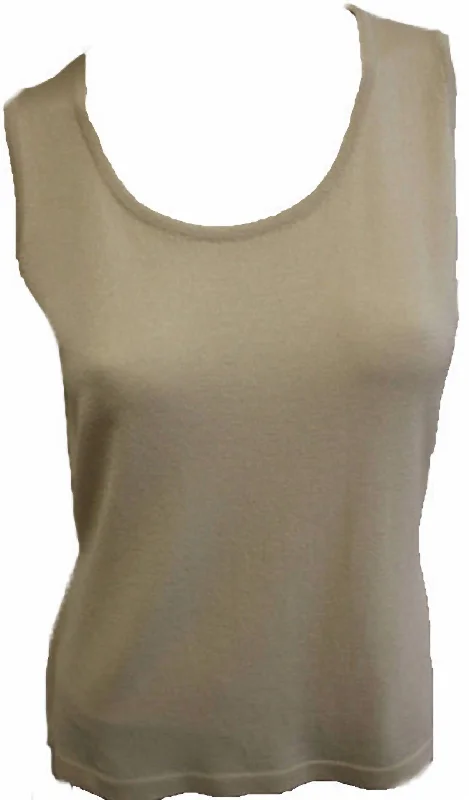 Bra-Friendly Tank Top In SandSports jacket