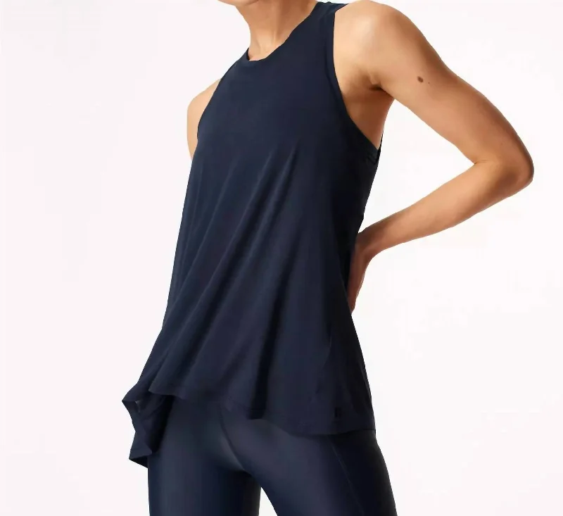 Easy Peazy Tank In Navy BlueHigh-visibility tee