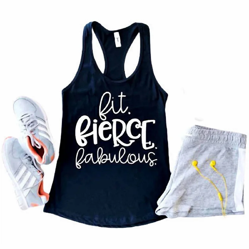 Fit Fierce And Fabulous Racerback Tank In BlackCycling jacket