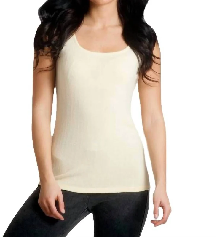 Jackie Kashmira Tank In YellowAthletic tank