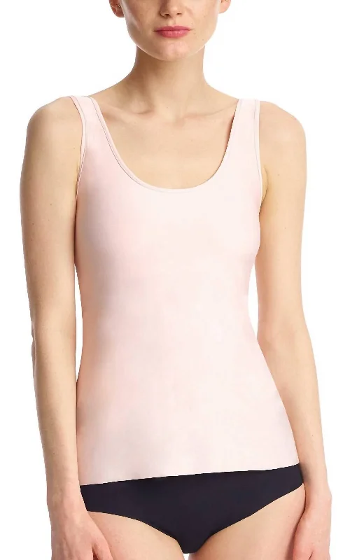 Lifted Butter Tank With Shelf Bra In BlushLightweight hoodie