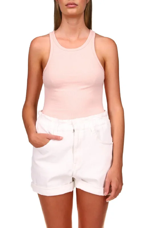 Perfect Rib Tank In Peachy KeenThermal jacket