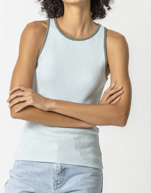 Racerback Tank In AloeRunning tee