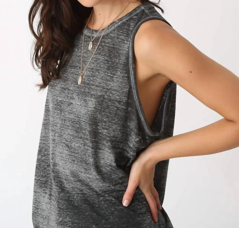 Ricki Tank In Heather GreyHiking hoodie