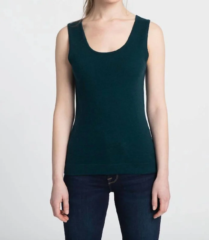 Scoop Neck Tank In BlackCycling hoodie