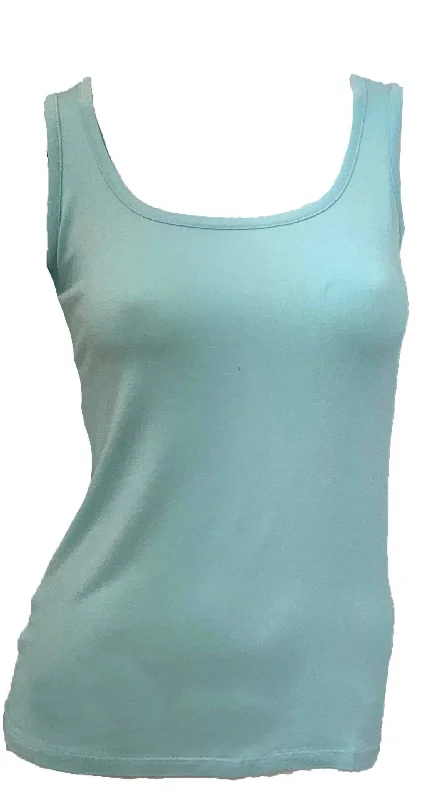 Women's Scoop Neck Tank Top In MistRunning vest