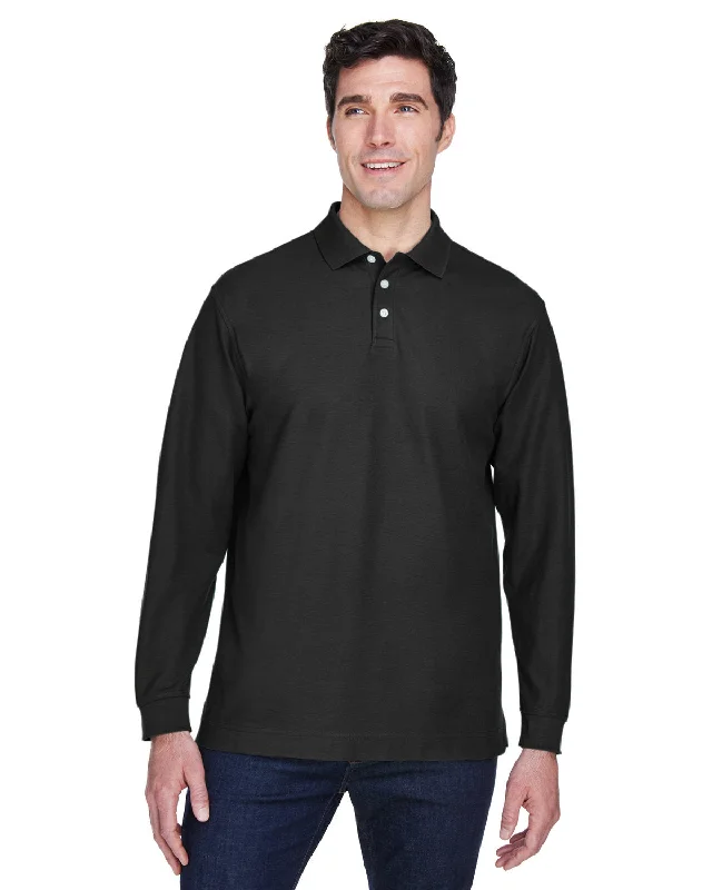 Devon & Jones D110 Men's Pima Piqu Long-Sleeve PoloHiking Shirts