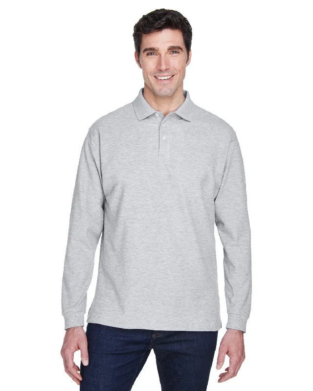 Devon & Jones D110 Men's Pima Piqu Long-Sleeve PoloYoga Shirts