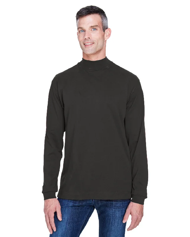 Devon & Jones D420 Adult Sueded Cotton Jersey Mock TurtleneckLounge Shirts