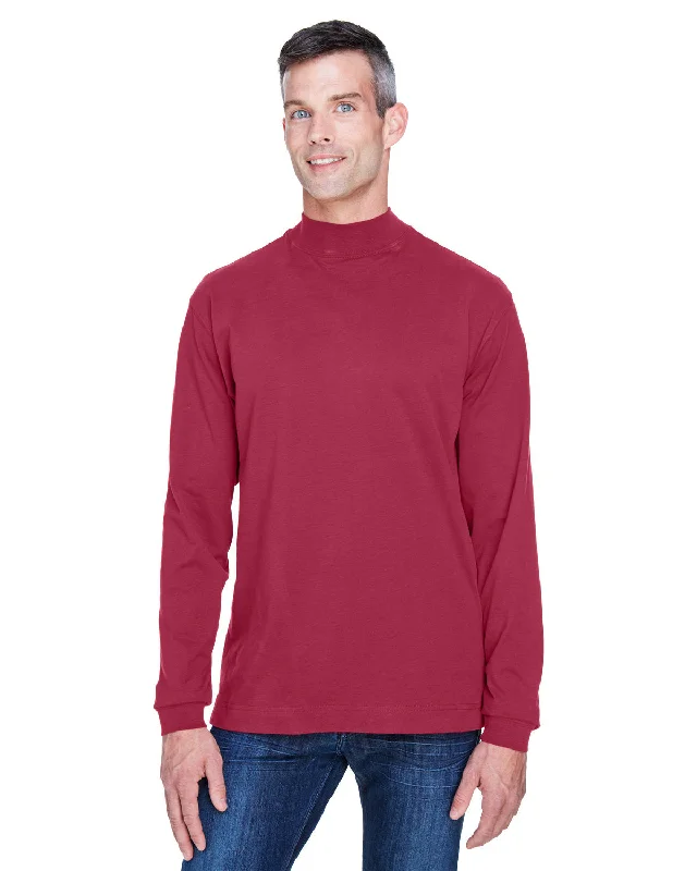 Devon & Jones D420 Adult Sueded Cotton Jersey Mock TurtleneckWork Shirts