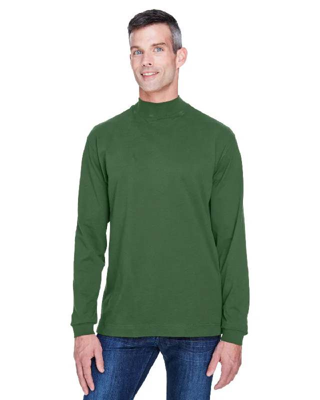 Devon & Jones D420 Adult Sueded Cotton Jersey Mock TurtleneckPlush Shirts