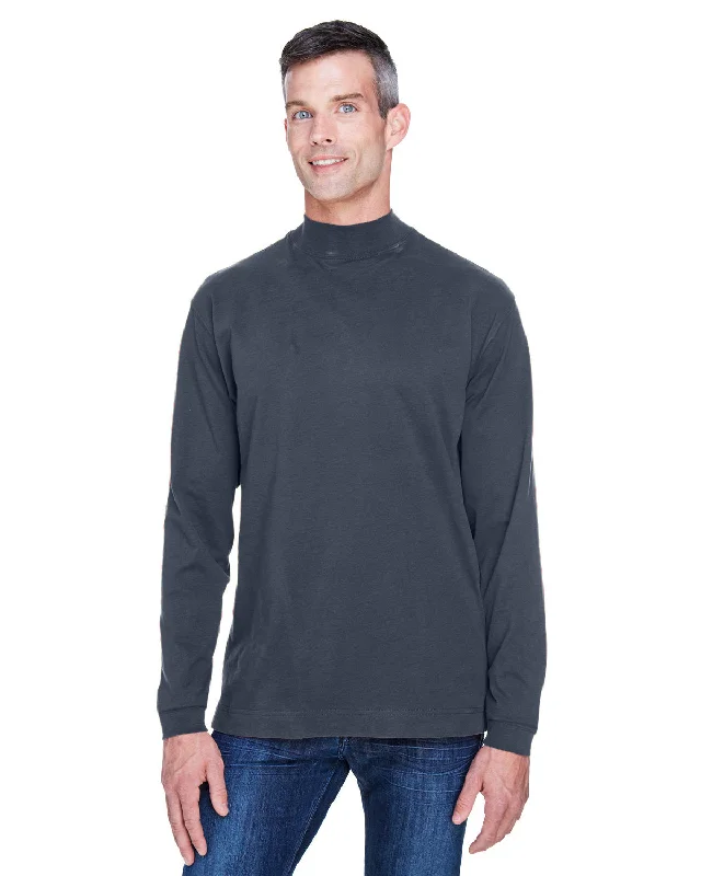 Devon & Jones D420 Adult Sueded Cotton Jersey Mock TurtleneckSheer Shirts