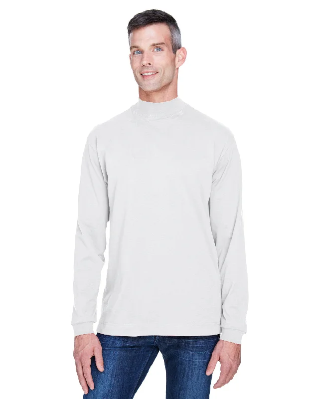 Devon & Jones D420 Adult Sueded Cotton Jersey Mock TurtleneckMesh Shirts