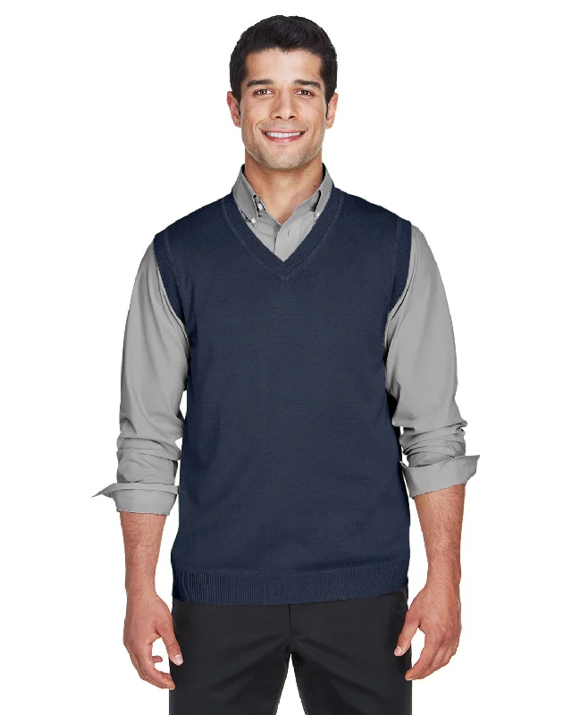 Devon & Jones D477 Adult V-Neck VestCashmere Shirts