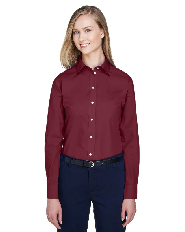 Devon & Jones D620W Ladies' Crown Woven Collection Solid BroadclothPrinted Shirts