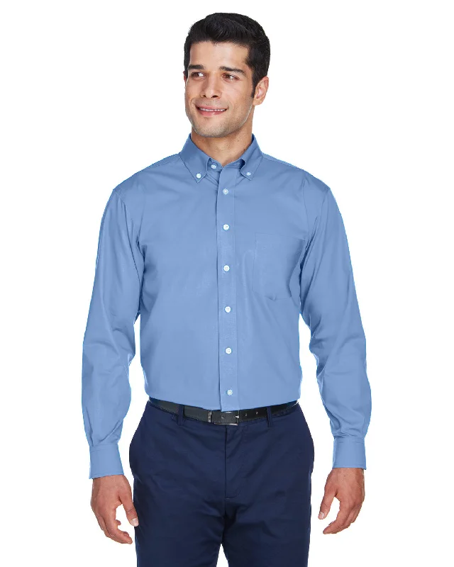 Devon & Jones D630 Men's Crown Woven Collection Solid OxfordLongline Shirts