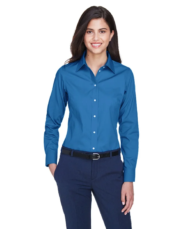 Devon & Jones D630W Ladies' Crown Woven Collection Solid OxfordRelaxed Fit Shirts