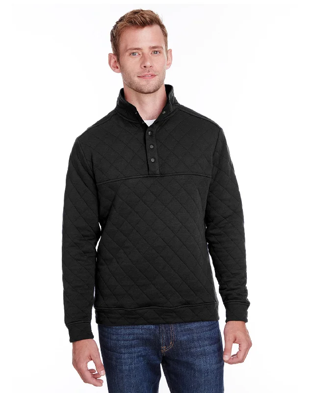 J America JA8890 Adult Quilted Snap PulloverSlim Fit Shirts