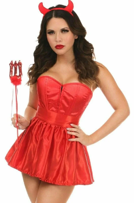 Lavish 4 PC Sexy Devil Corset CostumeTightbuckle