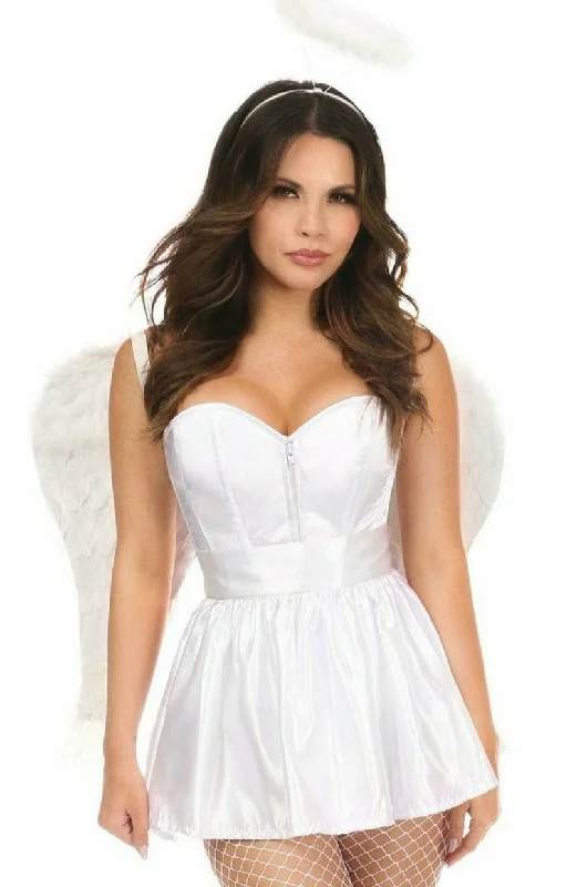 Lavish 4 PC Sexy Angel Corset CostumeTightshoe