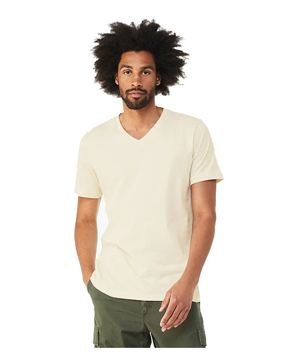 3005 - Bella + Canvas Unisex Jersey Short-Sleeve V-Neck T-Shirt | Natural