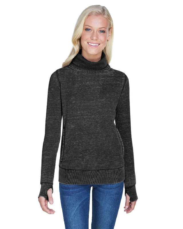 J America JA8930 Ladies' Zen Fleece Cowl Neck